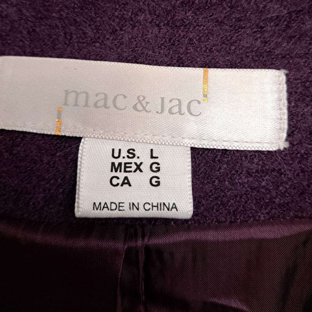 mac & jac Purple Ruffle Blazer - Picture 3 of 3